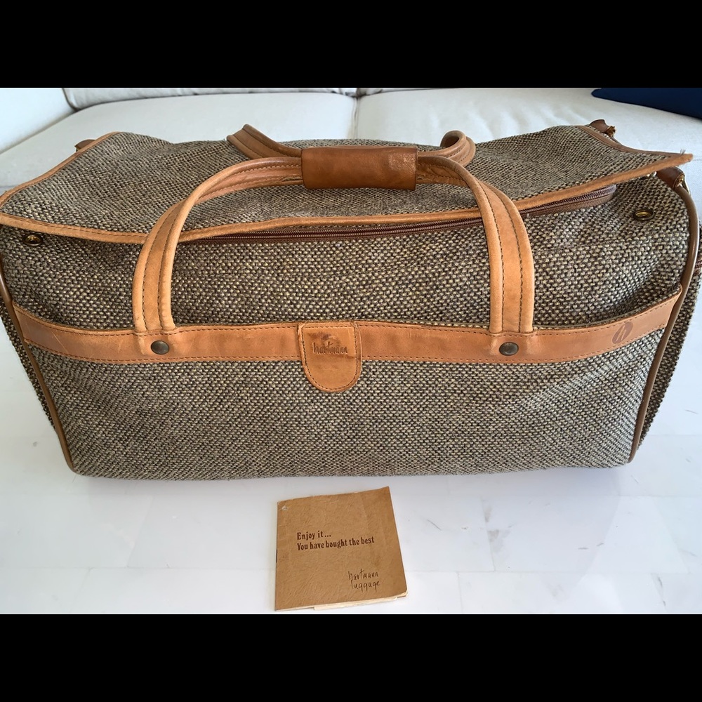 Hartman Tweed & Belting Leather 20” Carry On